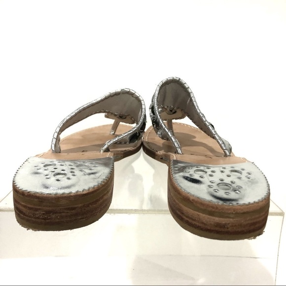 Jack Rogers Jeweled Gemstone Navajo Flat  Flip Flop Thong Sandals - Sz 10 HTF - Picture 6 of 11